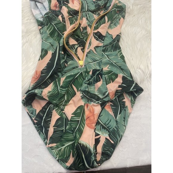 MUMU SMYM Barbie Beverly Pipeline One Piece Zip Front‎ Swimsuit Sz S Rare - Picture 7 of 15